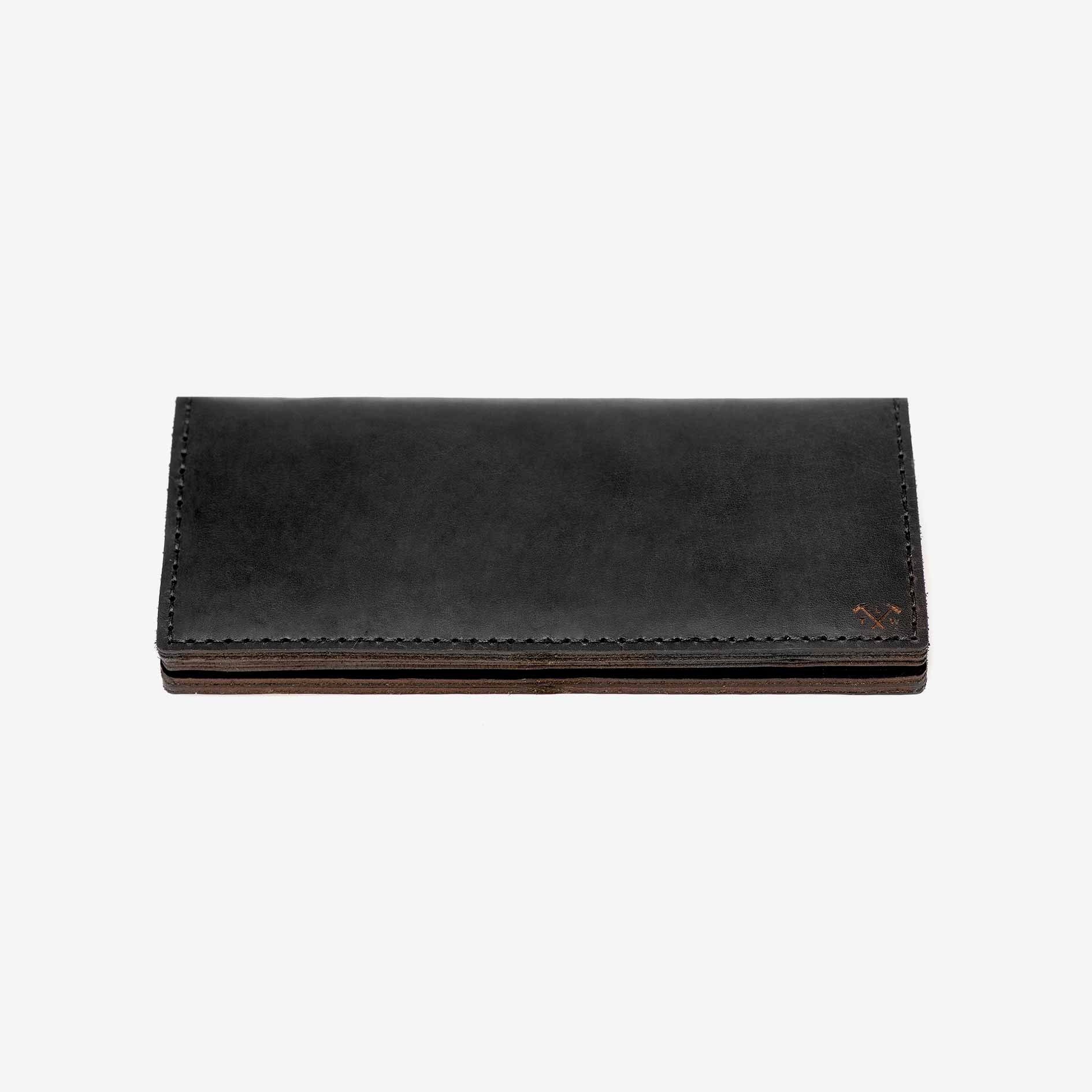 The Loyal Workshop - Black Alongsider Leather Wallet - The Flower Crate