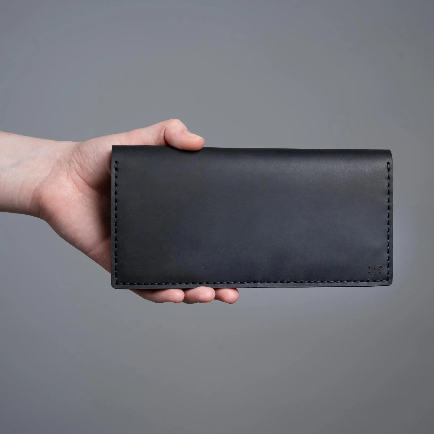 The Loyal Workshop - Black Alongsider Leather Wallet - The Flower Crate