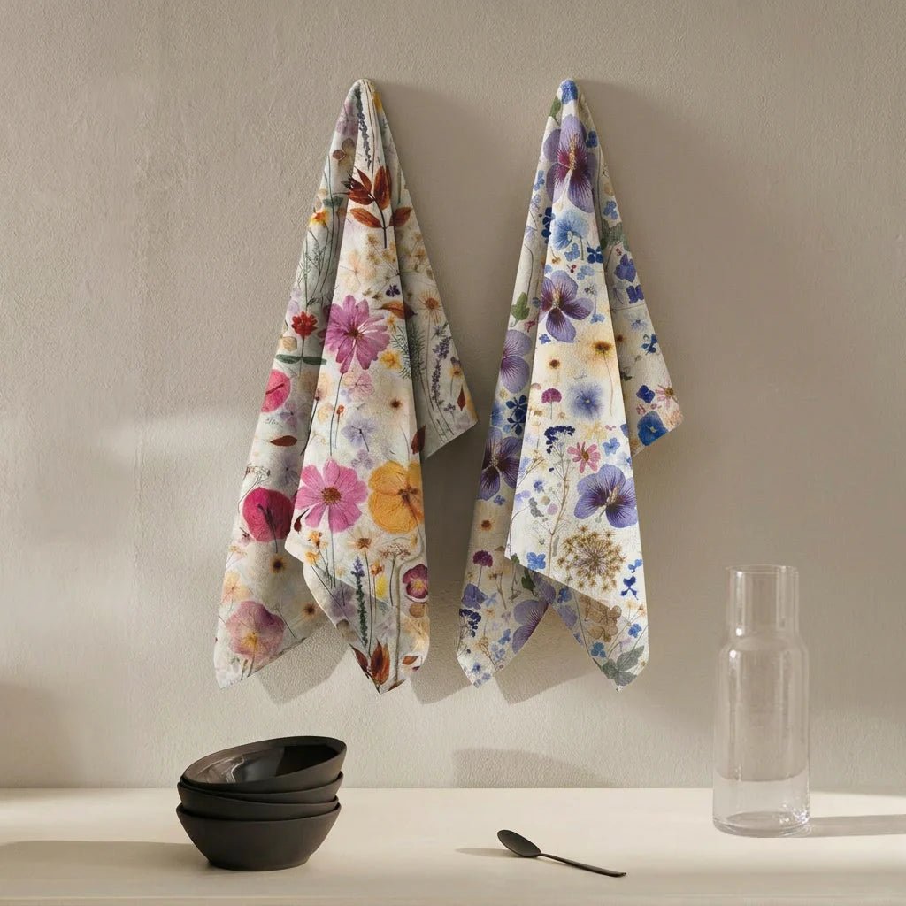 Thread Design x Paper Park - Petal Play Sunburst Tea Towel - The Flower Crate