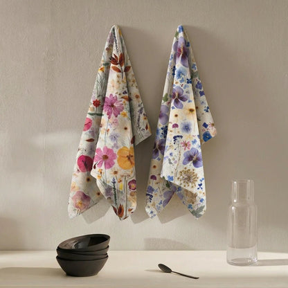 Thread Design x Paper Park - Petal Play Sunburst Tea Towel - The Flower Crate