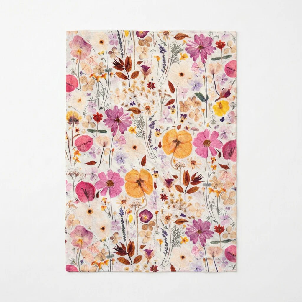 Thread Design x Paper Park - Petal Play Sunburst Tea Towel - The Flower Crate