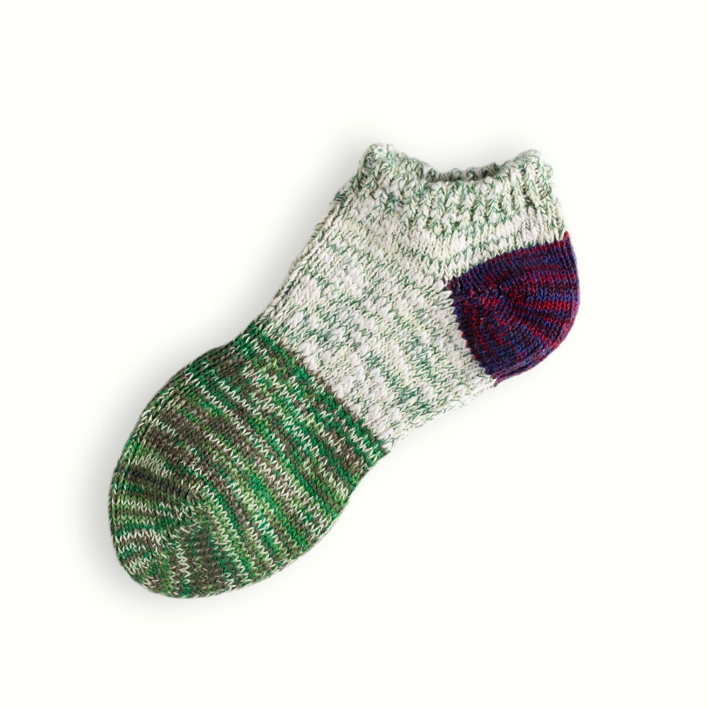 Thunders Love Socks - Charlie Collection, Purple &amp; Green Ankle - The Flower Crate