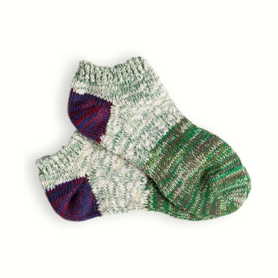 Thunders Love Socks - Charlie Collection, Purple & Green Ankle - The Flower Crate