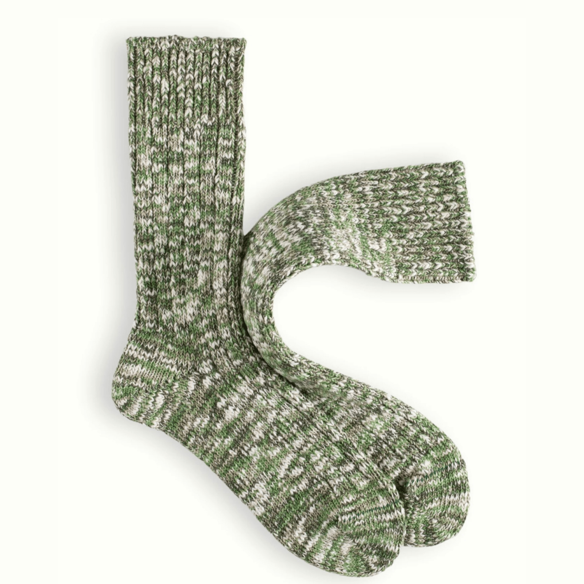 Thunders Love Socks - Flammè Collection, Melange Green - The Flower Crate