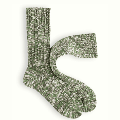 Thunders Love Socks - Flammè Collection, Melange Green - The Flower Crate