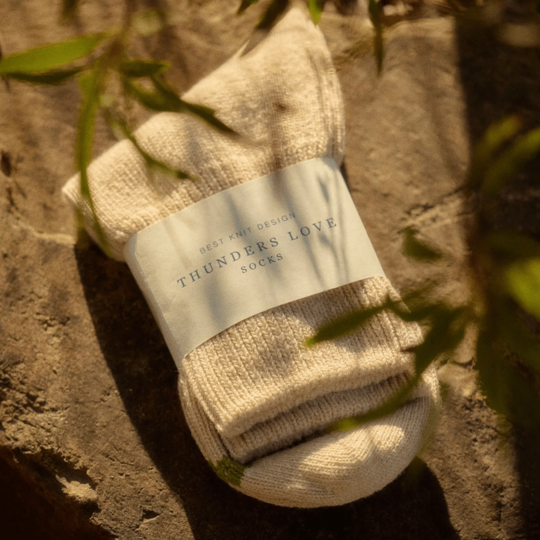 Thunders Love Socks - Wool Desert Collection, Sahara - The Flower Crate