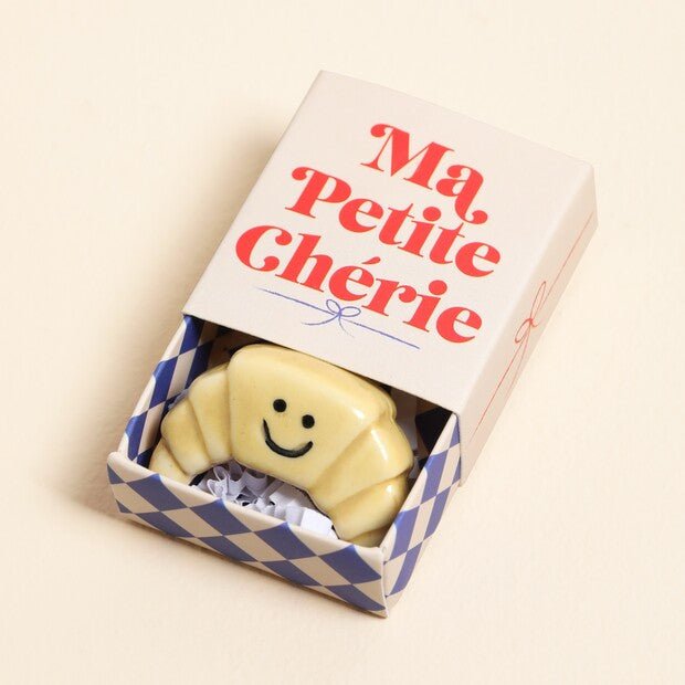 Tiny Matchbox Ceramic Croissant Token - The Flower Crate