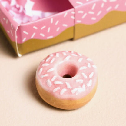 Tiny Matchbox Ceramic Doughnut - The Flower Crate