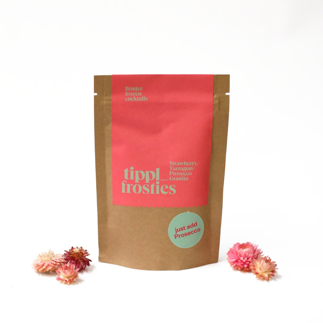 Tippl Frosties - Strawberry, Tarragon &amp; Prosecco Granita - The Flower Crate