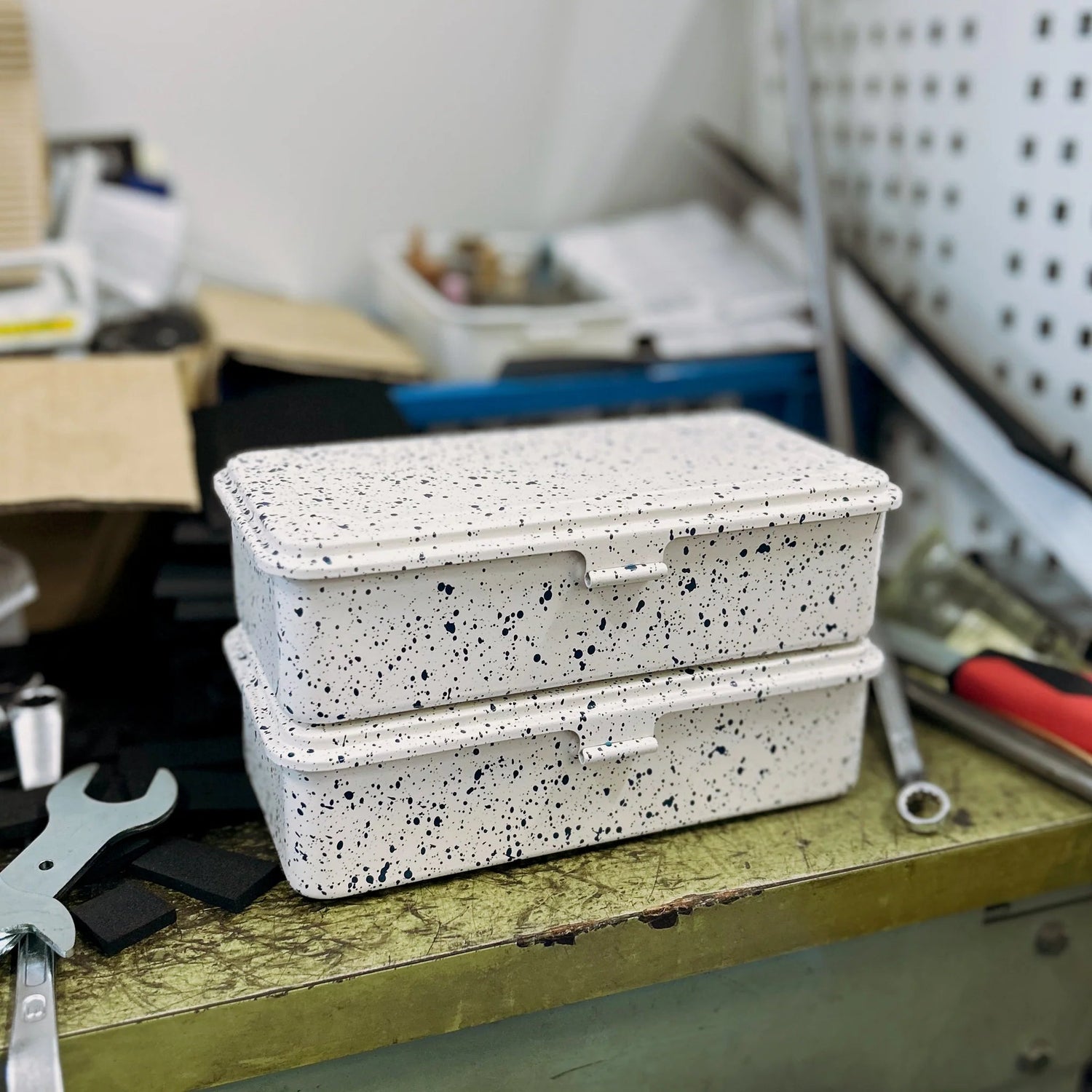 Toyo Steel - T - 190 Trunk Toolbox, White Indigo - The Flower Crate