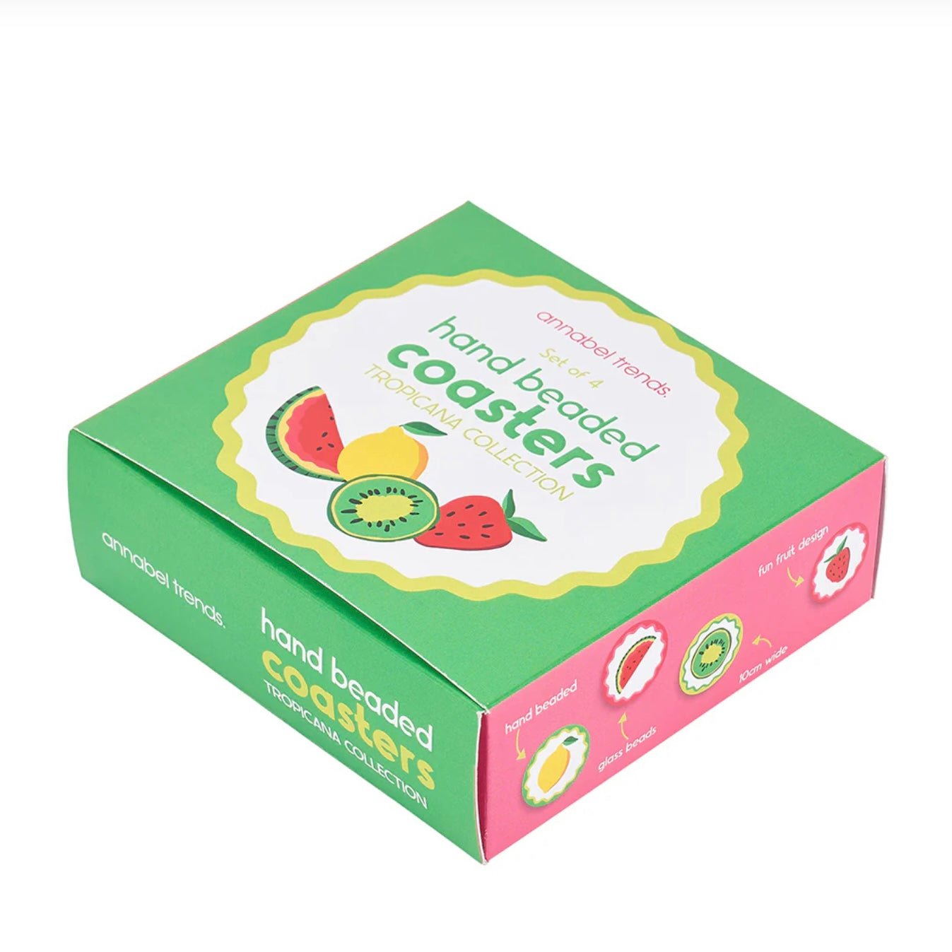 Tropicana Beaded Coaster Set - The Flower Crate
