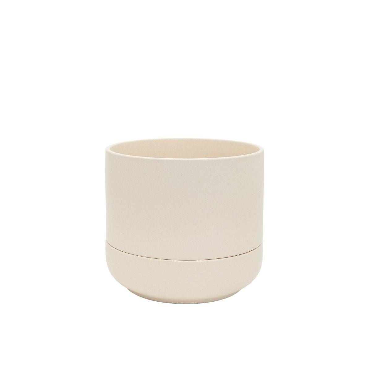 Troy Self Watering Planter, Medium Chalk - The Flower Crate