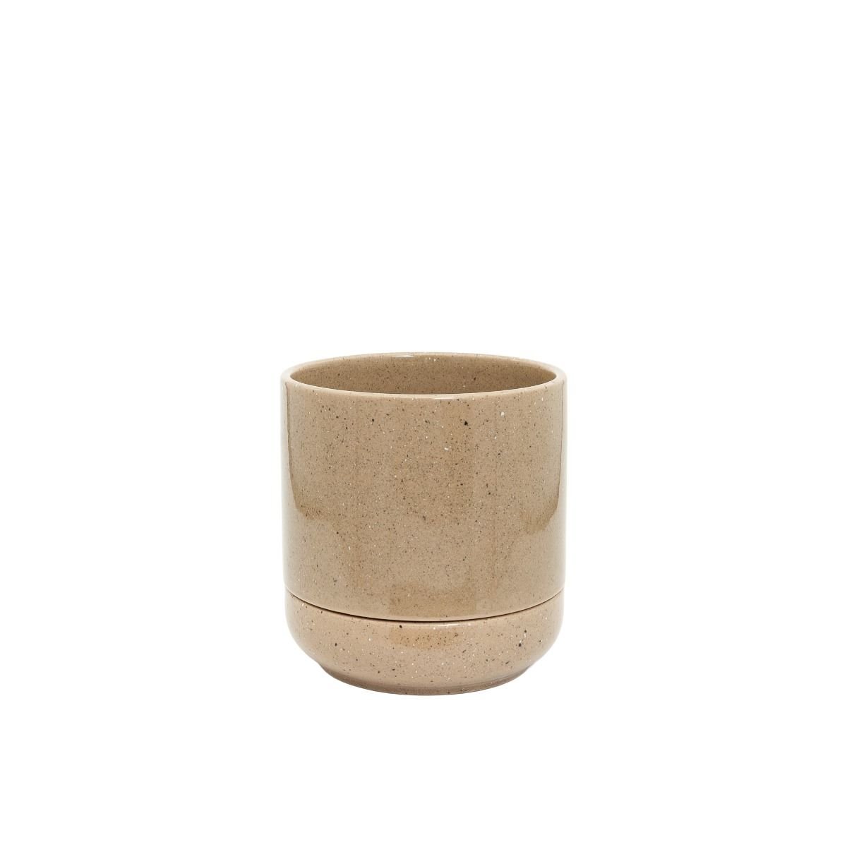 Troy Self Watering Planter, Small Pebble - The Flower Crate