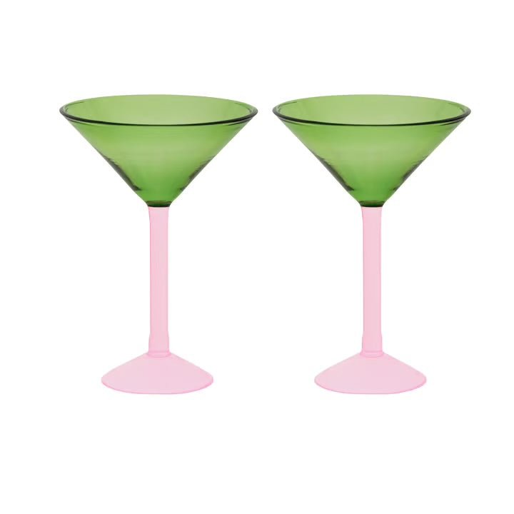 Urban Nature - Martini Cocktail Glass, Set of 2 Gift Pack - The Flower Crate