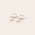 Whistle & Pop - High Country Aviator Huggies, Sterling Silver - The Flower Crate
