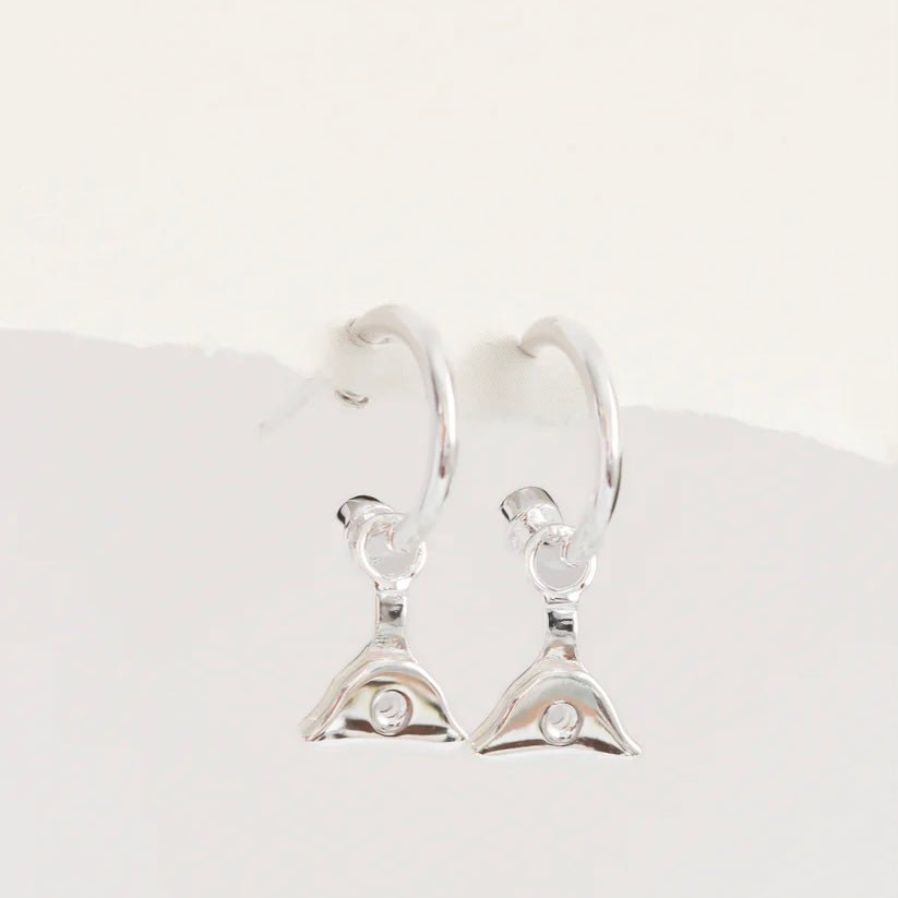 Whistle &amp; Pop - High Country Whistle Hoop Earrings, Sterling Silver - The Flower Crate
