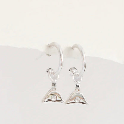 Whistle &amp; Pop - High Country Whistle Hoop Earrings, Sterling Silver - The Flower Crate