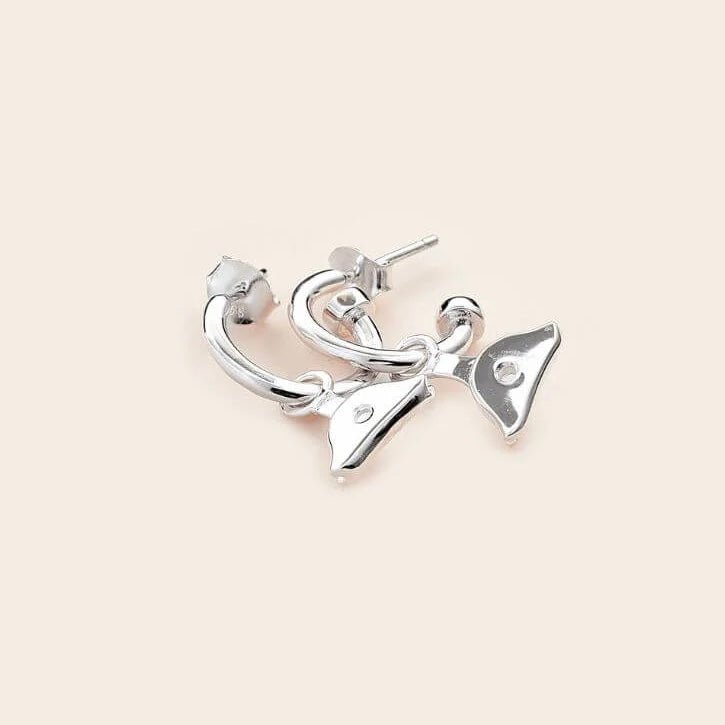 Whistle &amp; Pop - High Country Whistle Hoop Earrings, Sterling Silver - The Flower Crate