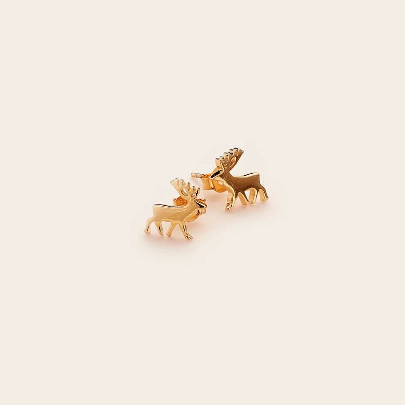 Whistle &amp; Pop - Hunter Gatherer Stag Studs - The Flower Crate