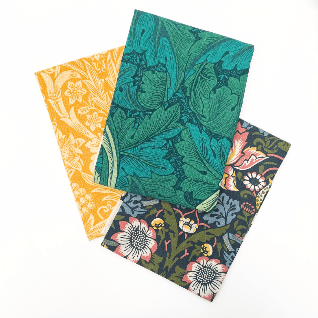 William Morris - Linen &amp; Cotton Tea Towel - The Flower Crate