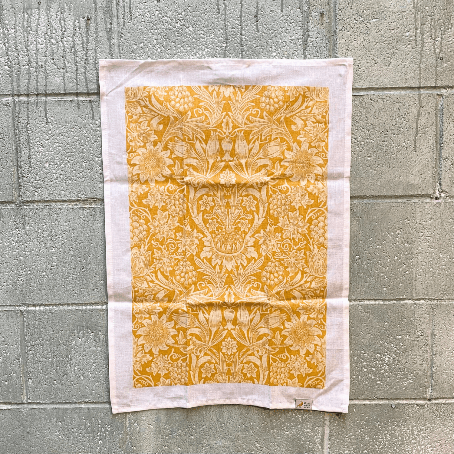 William Morris - Linen &amp; Cotton Tea Towel - The Flower Crate