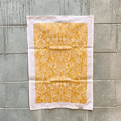 William Morris - Linen &amp; Cotton Tea Towel - The Flower Crate