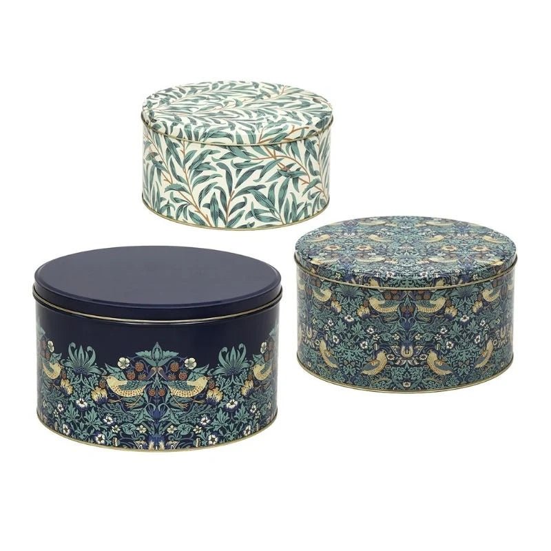 William Morris - Strawberry Thief Cake Tins - The Flower Crate