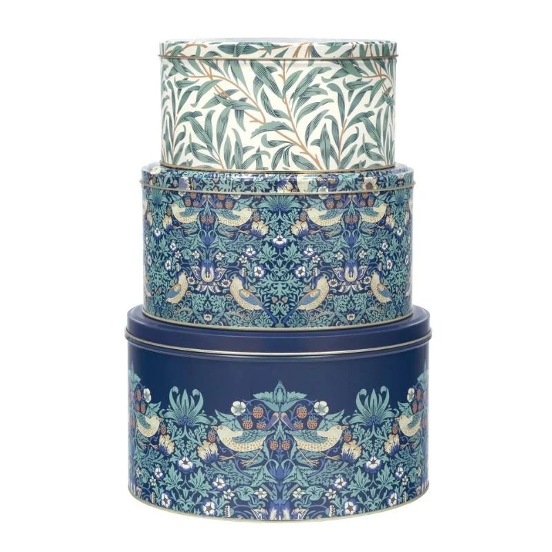 William Morris - Strawberry Thief Cake Tins - The Flower Crate