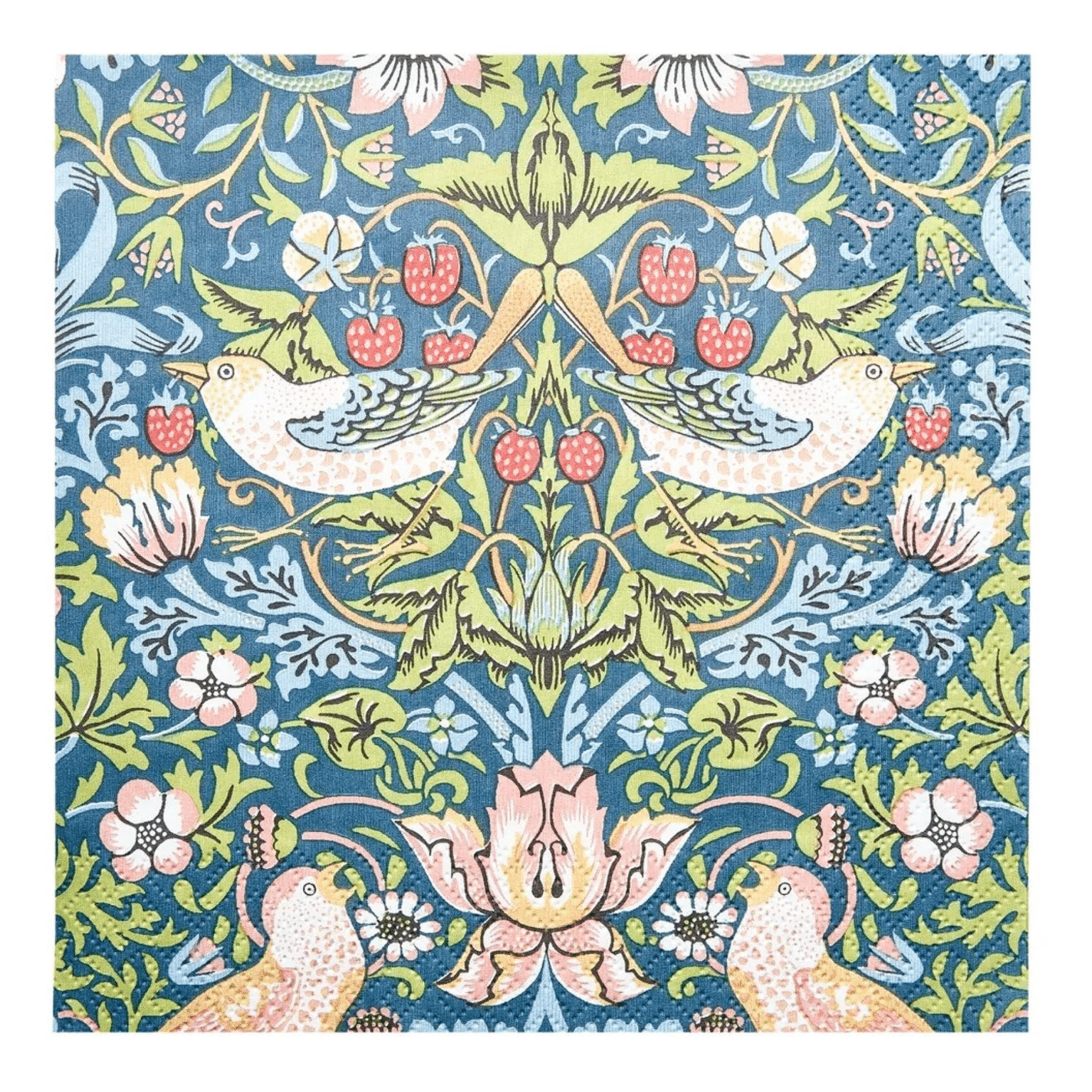 William Morris - Strawberry Thief Paper Luncheon Napkin - The Flower Crate