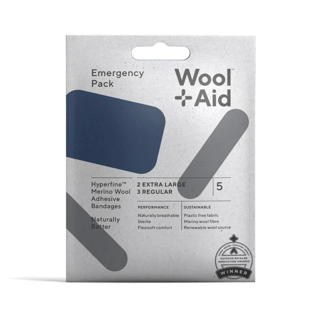 WoolAid - Merino Adhesive Bandages, Emergency Pack - The Flower Crate