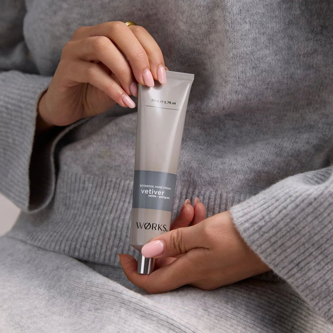 Wørks - Vetiver Hand Cream Tube 80ml - The Flower Crate