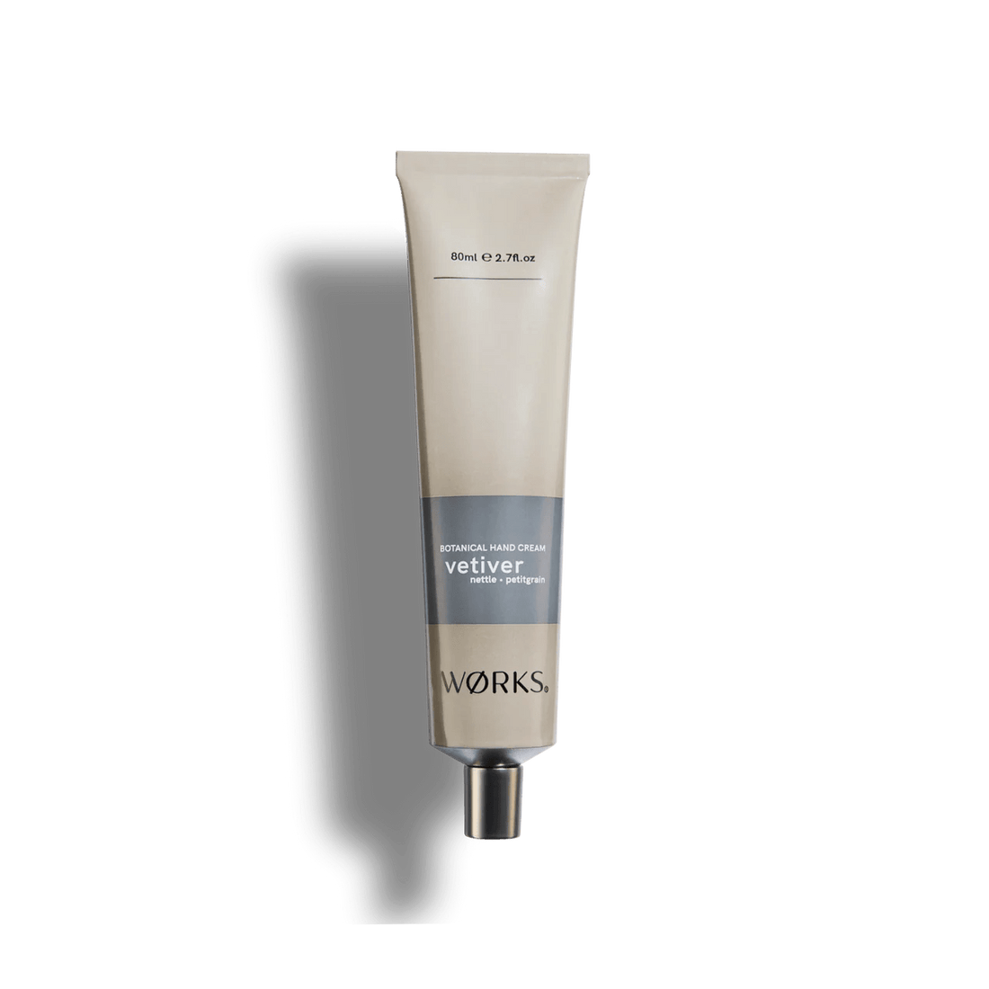Wørks - Vetiver Hand Cream Tube 80ml - The Flower Crate