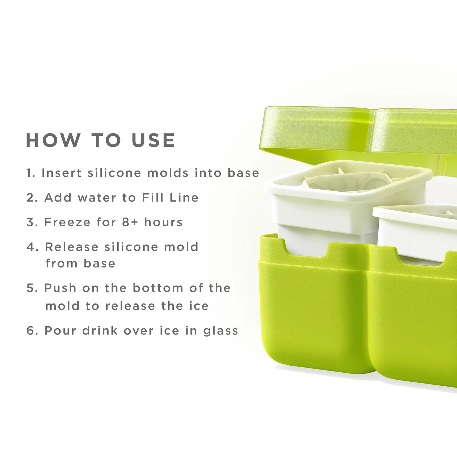 Zoku - Deco Ice Mold Set of 2 - The Flower Crate