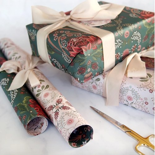 Bespoke Letterpress Gift Wrap Sheet