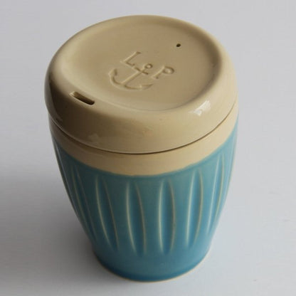 Deksel Cup - Turquoise Blue