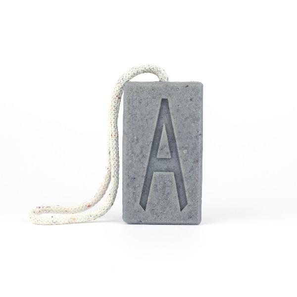 Aermeda soap on a rope -  Indigo, Oatmeal and Kaolin Clay