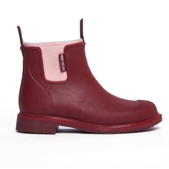 Merry People Bobbi Boot - Beetroot &amp; Light Pink