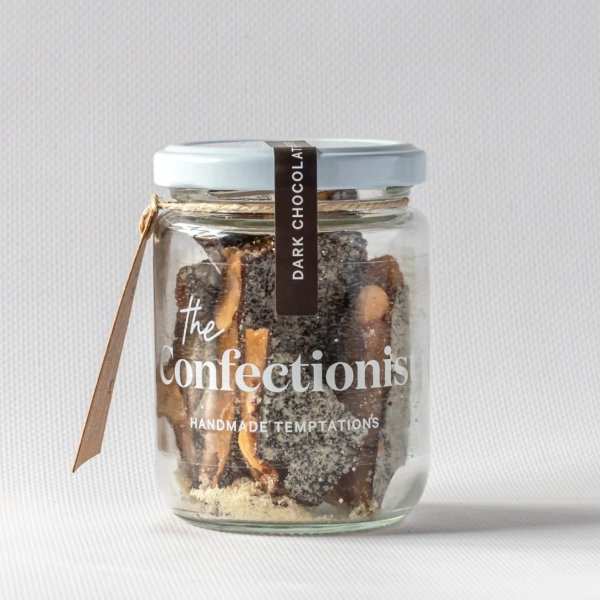 The Confectionist - Dark Chocolate &amp; Almond Toffee 200g