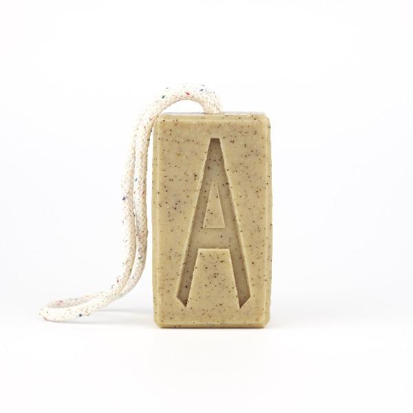Aermeda Rope Soap  - Almond milk, Turmeric &amp; Apricot Scrub VEGAN - The Flower Crate