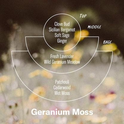 Alchemy Range: Geranium Moss - 7.2oz Candle - The Flower Crate