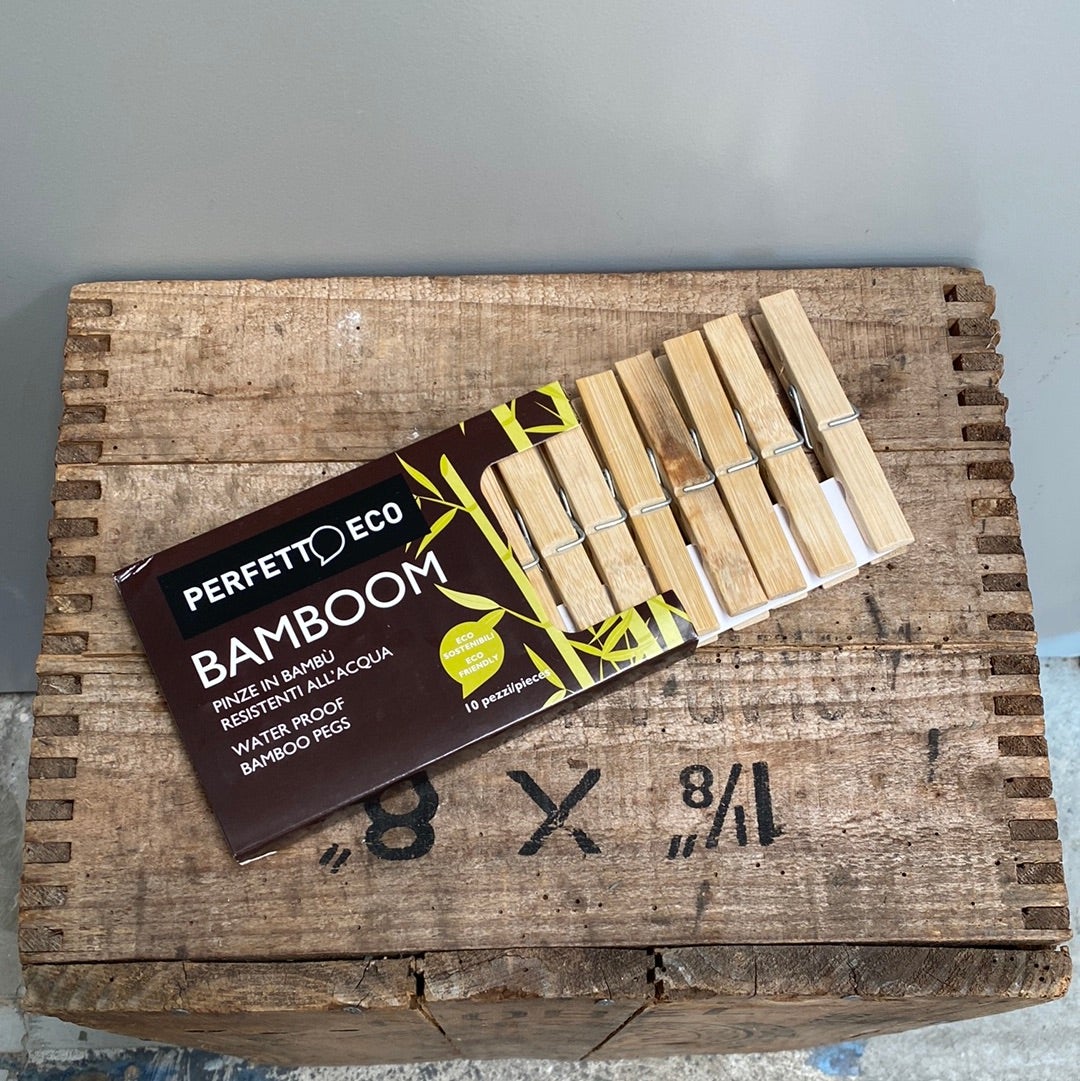 Bamboom - Bamboo Clothes Pegs - The Flower Crate
