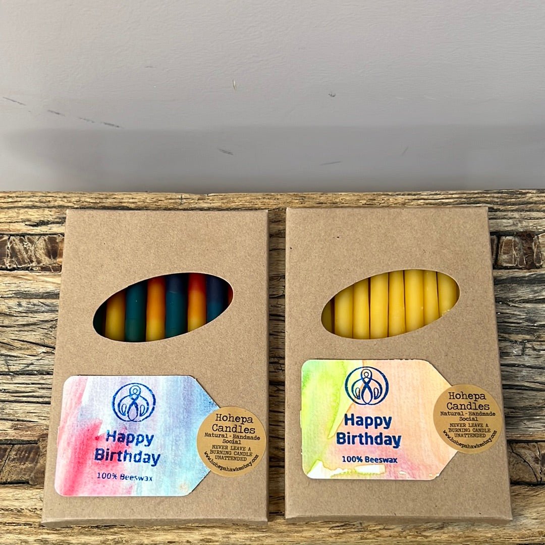 Beeswax Rainbow Birthday Candles - The Flower Crate