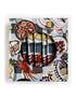 Bespoke Letterpress - Crab & Squid 100% Linen Napkins, 6 Pack - The Flower Crate
