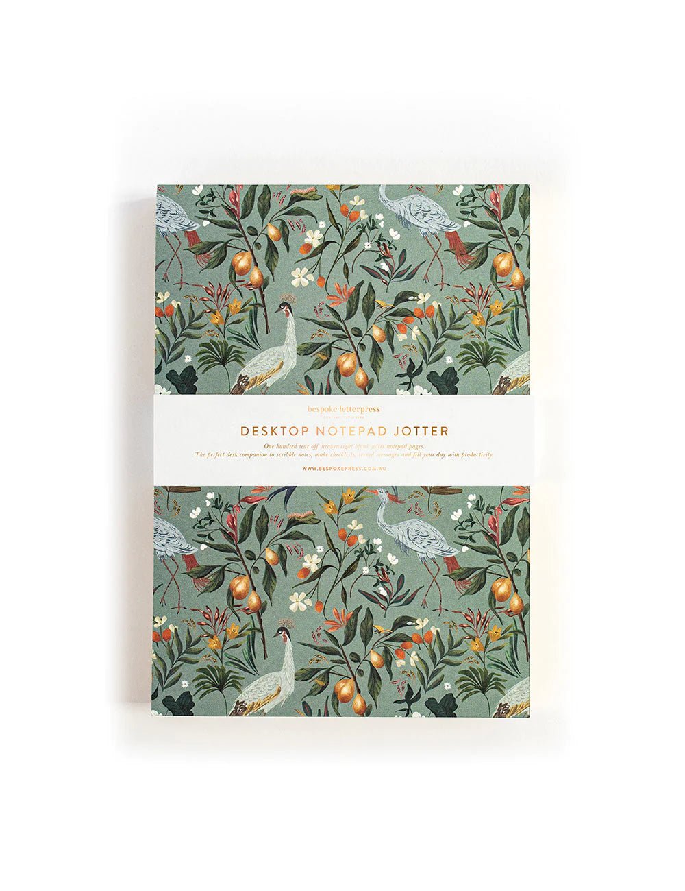 Bespoke Letterpress - Juniper Notepad Jotter - The Flower Crate