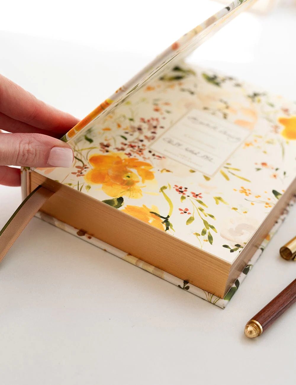 Bespoke Letterpress - Ranunculus 5 Year Journal - The Flower Crate