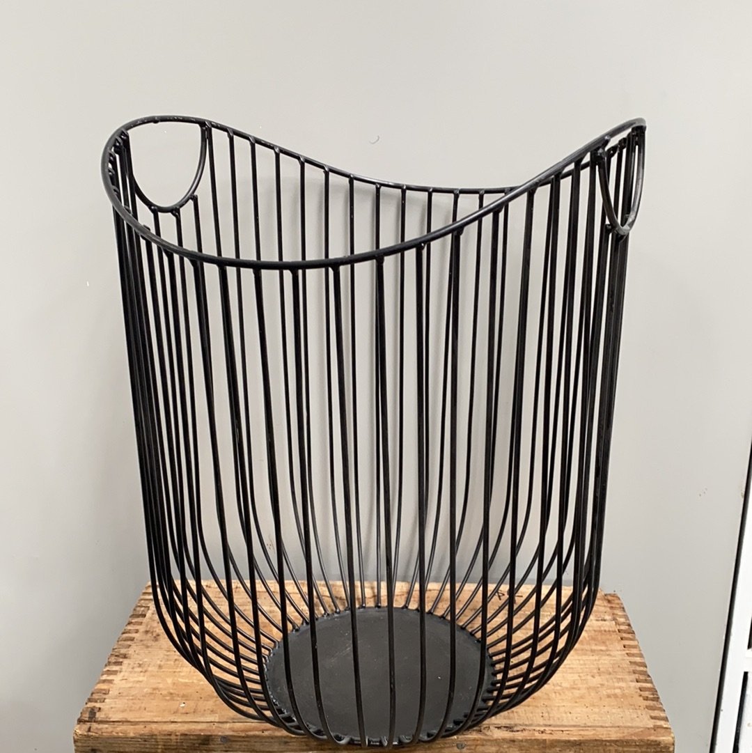 Black Wire Basket - The Flower Crate