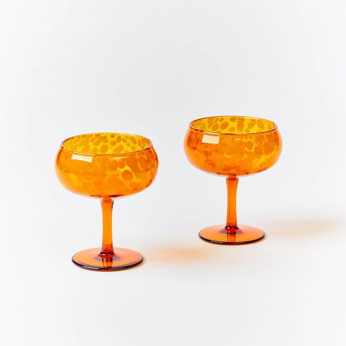 Bonnie&amp; Neil Dots Amber Coupes ( Set of 2) - The Flower Crate