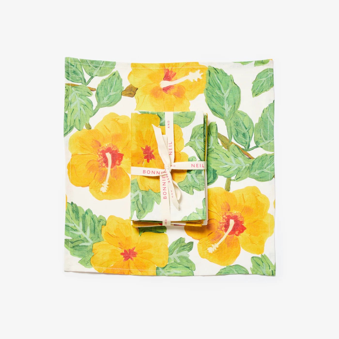 Bonnie &amp; Neil Hibiscus Napkins - Set 6 - The Flower Crate