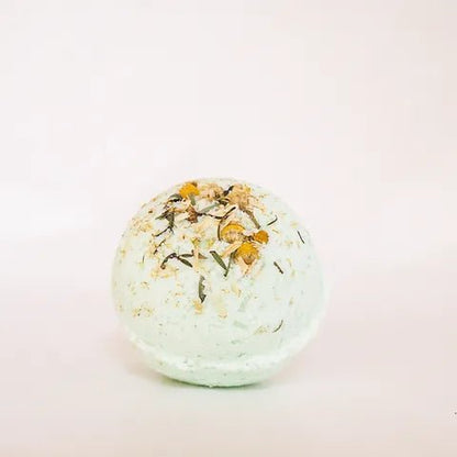 Botanical Skincare - Bath Bomb, Mint, Manuka + Chamomile - The Flower Crate