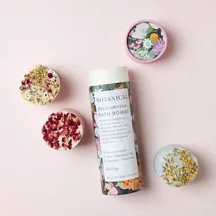 Botanical Skincare - Floral Selection Bath Bomb Gift Tube - The Flower Crate
